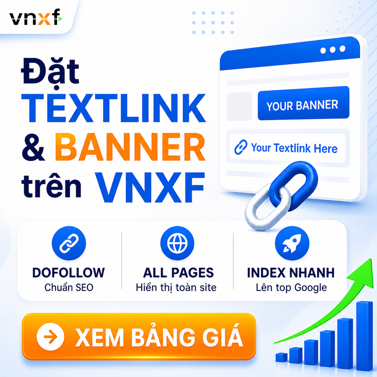 VNXF nhận đặt textlink và banner trên giao diện mới 2026