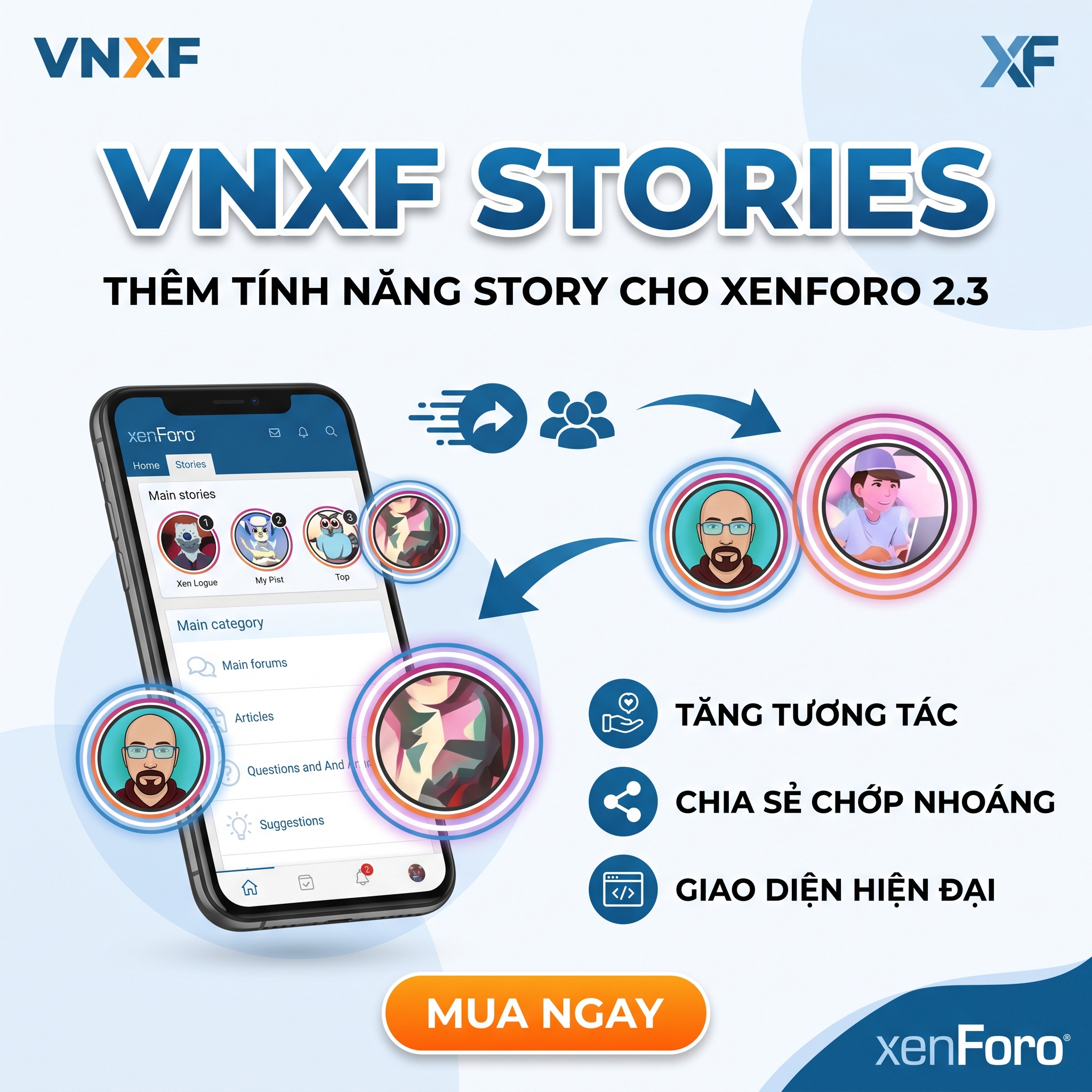 [VNXF] Stories - Thêm Story cho XenForo 2.3