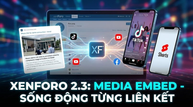Embeds & Unfurl trên XenForo 2.3 Biến liên kết chết thành nội dung sống động (TikTok, Shorts).jpg