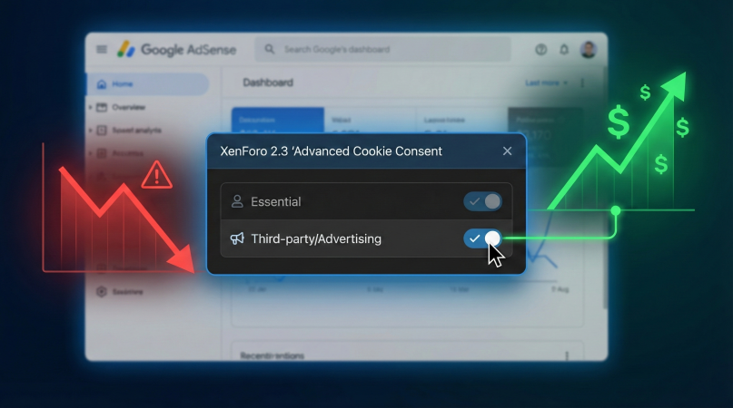 Nếu không bật Advanced Cookie Consent trên XenForo 2.3, doanh thu quảng cáo của bạn sẽ sụt giảm.png