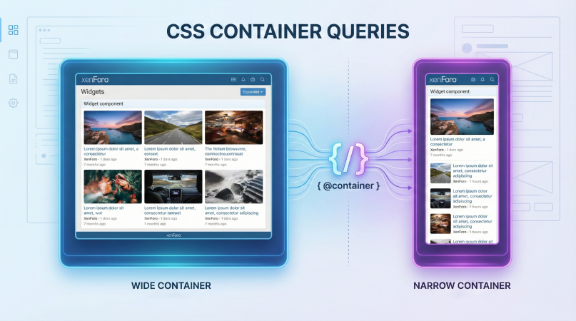 Tạm biệt Media Queries Tại sao Container Queries trong XenForo 2.3 là tương lai của thiết kế W...png