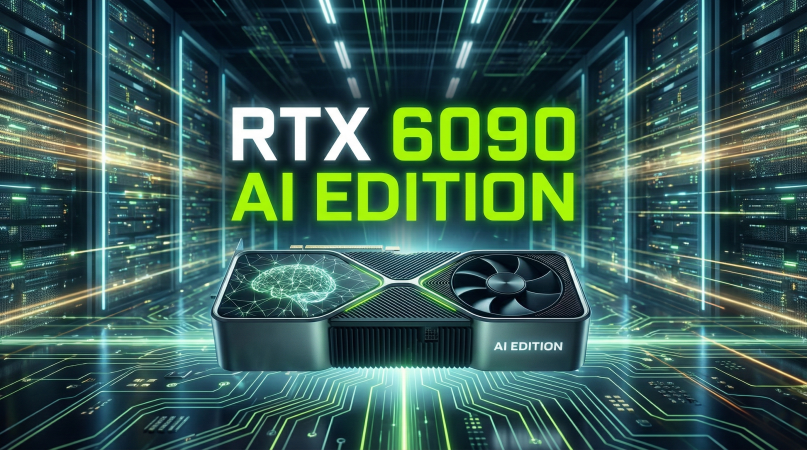NVIDIA RTX 6090 AI Edition ra mắt Quái vật 48GB VRAM tích hợp HBM3e - Lời tuyên chiến với các ...png